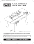 fixer la table à toupie