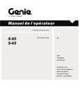 Manuel de l`op&eacute;rateur - Manuals