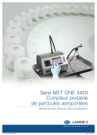 S&eacute;rie MET ONE 3400 Compteur portable de particules a&eacute;roport&eacute;es