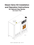 Steam Valve Kit Installation and Operation Instructions for Natural