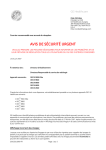 PRODUCT INFORMATION COMMUNICATION