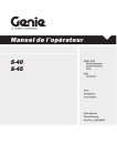 Manuel de l`op&eacute;rateur
