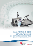 Série MET ONE 3400 Compteur portable de particules aéroportées