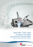 S&eacute;rie MET ONE 3400 Compteur portable de particules a&eacute;roport&eacute;es