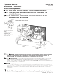 200-2790 Operator Manual Manuel de l`opérateur Manual del