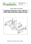 TONDEUSE VENTRALE TYPE "CMK180" POUR