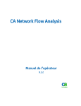 CA Network Flow Analysis - Manuel de l`opérateur