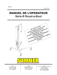 MANUEL DE L`OPERATEUR Série-R Roust-a-Bout