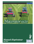 Macerator-6620-Manuel de l`opérateur-2012