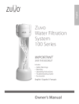 Zuvo Water Filtration System 100 Series