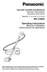 MC-CG902 Operating Instructions Manuel d`utilisation Instrucciones