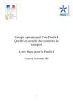 Groupe opérationnel 2 du Predit 4 Qualité et sécurité des