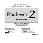 dgh 55b (pachmate 2) pachymètre à ultrasons