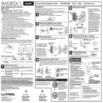 Maestro Dual Incandescent Dimmer INSTALL (0301367)