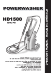 HD1500 - Husky Power Washer