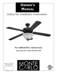 Owner`s Manual - Del Mar Fans and Lighting