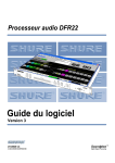 Shure DFR22 Software User Guide (French)