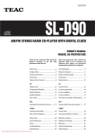 Teac SL-D90 User Guide Manual