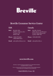 Breville Consumer Service Center