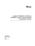 Guide d`installation du Bureau GNOME 2.0 pour l`environnement d