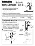 Instructions d`installation BERWICK&trade;/ BOULEVARD&trade; 7430.101