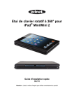 Etui de clavier rotatif à 360° pour iPad ® Mini/Mini 2 Guide d