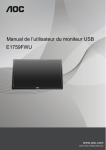 Manual de l`utilisateur du moniteur USB E1759FWU