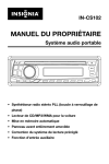 MANUEL DU PROPRIÉTAIRE Système audio portable