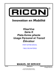 table des matières - Ricon Corporation