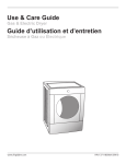 Use & Care Guide Guide d`utilisation et d`entretien