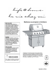 Barbecue au propane &agrave; 4 br&ucirc;leurs