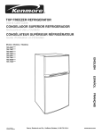 TOP FREEZER REFRIGERATOR CONGELADOR SUPERIOR