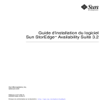 Guide d`installation du logiciel Sun StorEdge Availability Suite 3.2