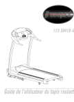 Guide de l`utilisateur du tapis roulant