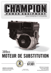 MOTEUR DE SUBSTITUTION - Champion Power Equipment