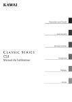 Kawai CS3 Owner`s Manual (Fran&ccedil;ais)