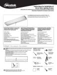 Instructions for Installation of Direct Wire Lighting Fixture