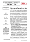 Adhérez à Force Ouvrière - L`UNAC-FO