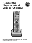 Modéle 28320 Téléphone InfoLink Guide de l`utilisateur