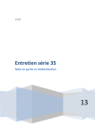 Entretien s&eacute;rie 35