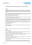 AA Conditions générales d`achat de Fr. Sauter AG, 4016 Bâle