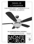 MANUEL DE L´UTILISATEUR - Monte Carlo Fan Company