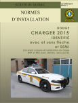 2015 Charger Identifi&eacute; avec et sans fl&egrave;che et