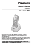 Avant d`utiliser le DECT - Central telephonique Panasonic