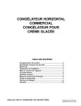 congélateur horizontal commercial congélateur pour crème glacée