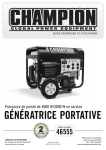 GÉNÉRATRICE PORTATIVE - Champion Power Equipment