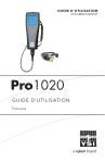 YSI Pro1020 French Instruction Manual