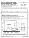 INSTRUCTIONS D`INSTALLATION