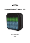 Enceinte Bluetooth ® Spectro LED Guide d`utilisation