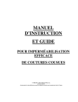 MANUEL D`INSTRUCTION ET GUIDE